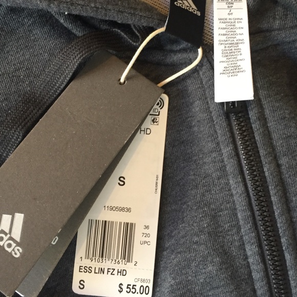 Sale 🔥⚡️ 🆕 Adidas Linear Zip Hoodie Jacket - Picture 5 of 8